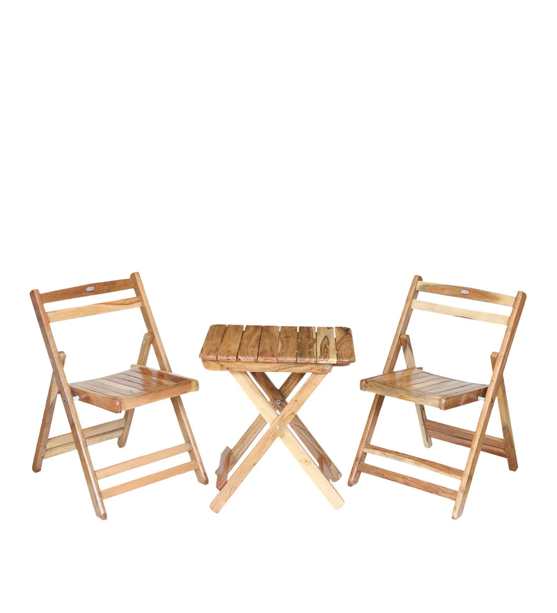 Folding Acacia Wood Outdoor Set