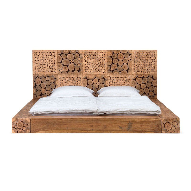 Special Solid Wood Design Bed